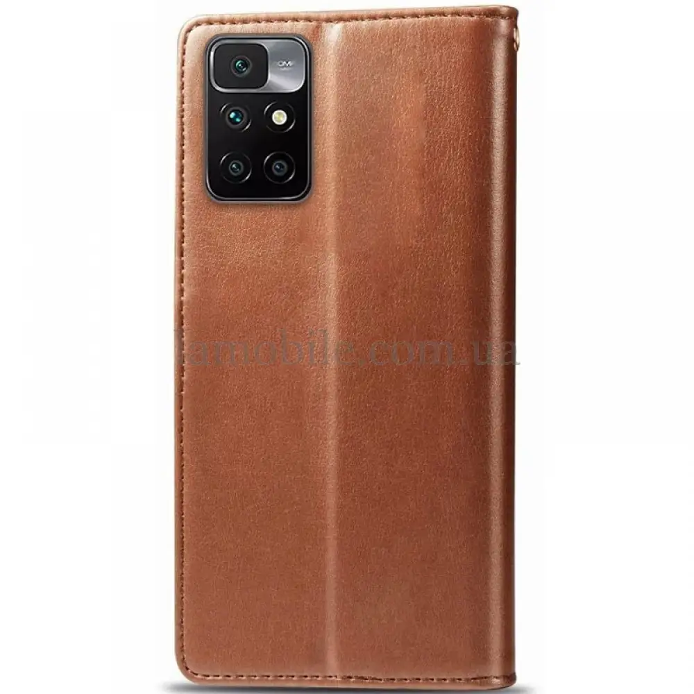 Чохол книжка для Xiaomi Redmi 10 Getman gallant коричневий