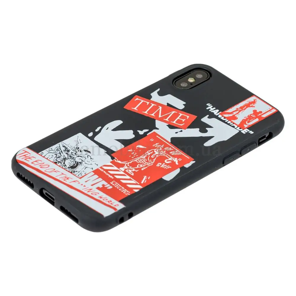 Чохол для iPhone X / Xs Smoothy print off-white time