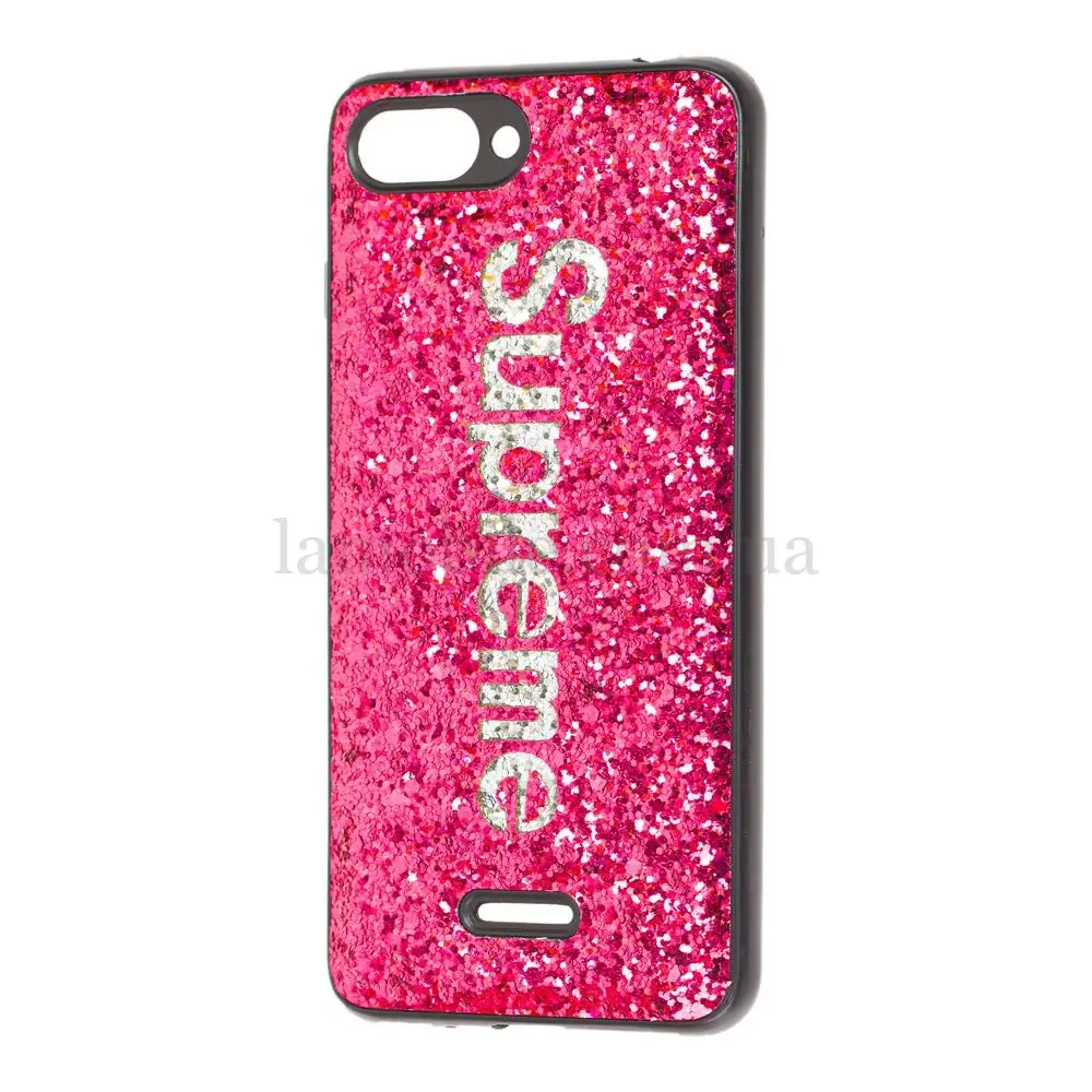 Чохол для Xiaomi Redmi 6A Supreme Glitter малиновий
