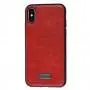 Чохол для iPhone X / Xs Sulada Leather червоний