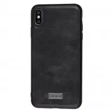 Чохол для iPhone Xs Max Sulada Leather чорний