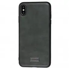 Чохол для iPhone Xs Max Sulada Leather сірий
