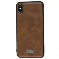 Чохол для iPhone Xs Max Sulada Leather коричневий