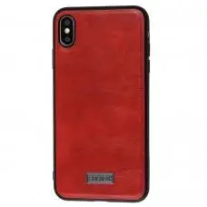 Чохол для iPhone Xs Max Sulada Leather червоний