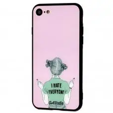 Чехол для iPhone 7 / 8 ArtStudio Girls Mood "I hate evervone"
