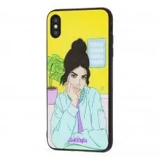 Чехол для iPhone X / Xs ArtStudio Girls Mood "I think of you"