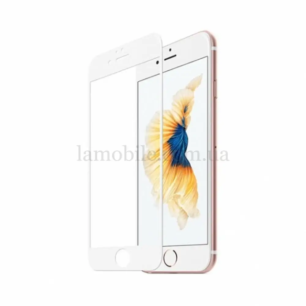 Стекло 3D для iPhone 6/6s Mocolo белый