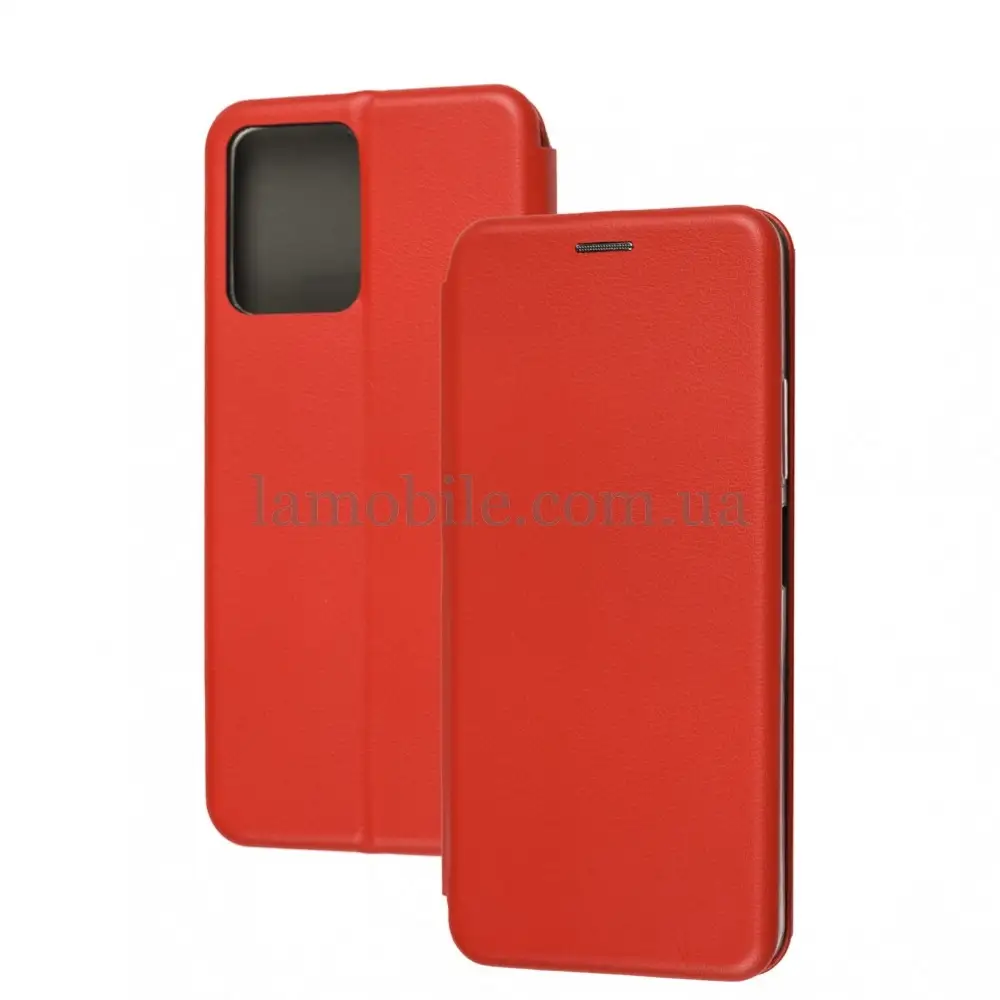 Чехол книжка Premium для Xiaomi Redmi Note 12 красный