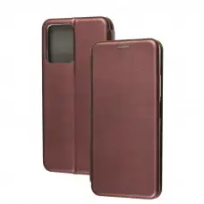 Чехол книжка Premium для Xiaomi Redmi Note 12 бордовый