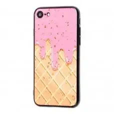 Чехол Confetti для iPhone 7 / 8 конфетти крем
