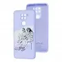 Чехол для Xiaomi Redmi Note 9 Wave Fancy fashion mode / light purple