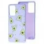 Чехол для Samsung Galaxy A72 (A726) Wave Fancy avocado / light purple