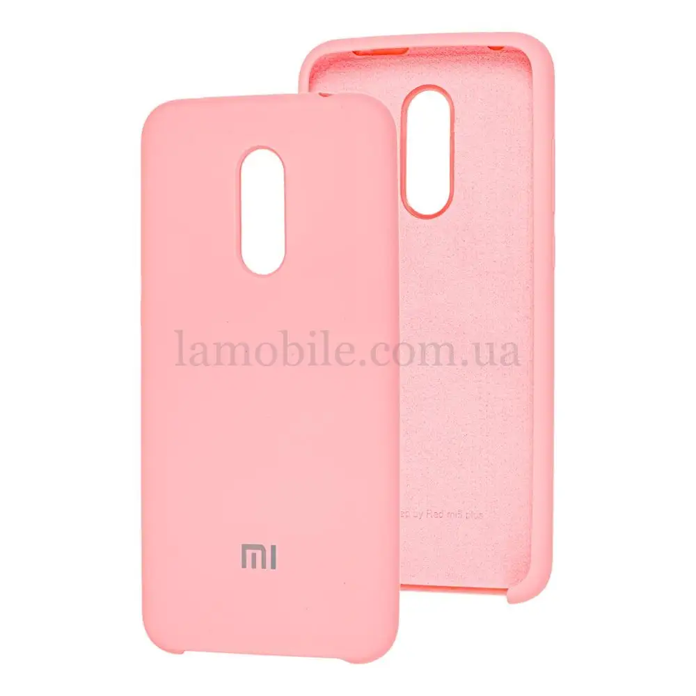 Чохол для Xiaomi Redmi 5 Plus Silky Soft Touch "світло-рожевий"