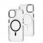 Чохол для iPhone 13 / 14 Colorful Metal Frame MagSafe black