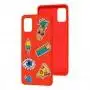 Чехол для Samsung Galaxy A51 (A515) Wave Fancy color style / red