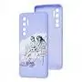 Чохол для Xiaomi Mi Note 10 Lite Wave Fancy fashion mode / light purple