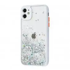 Чехол для iPhone 11 Glitter Bling белый