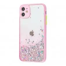 Чехол для iPhone 11 Glitter Bling розовый