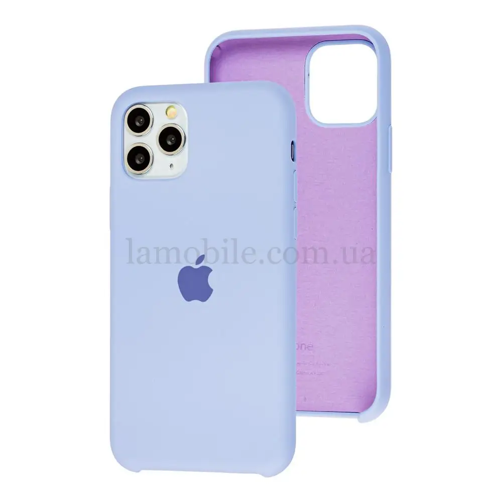 Чохол Silicone для iPhone 11 Pro case бузковий