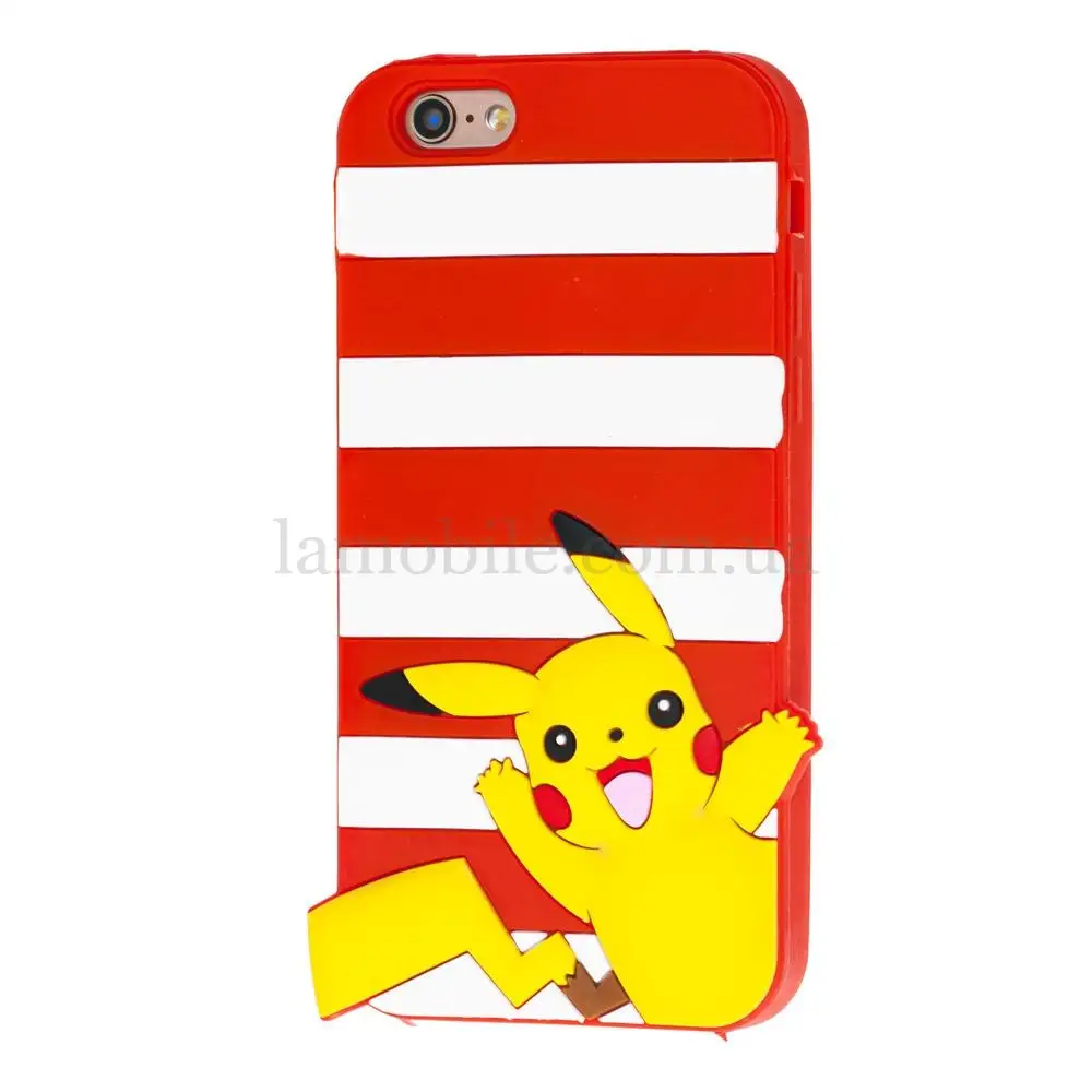 3D чохол Pokemon для iPhone 6 червоний