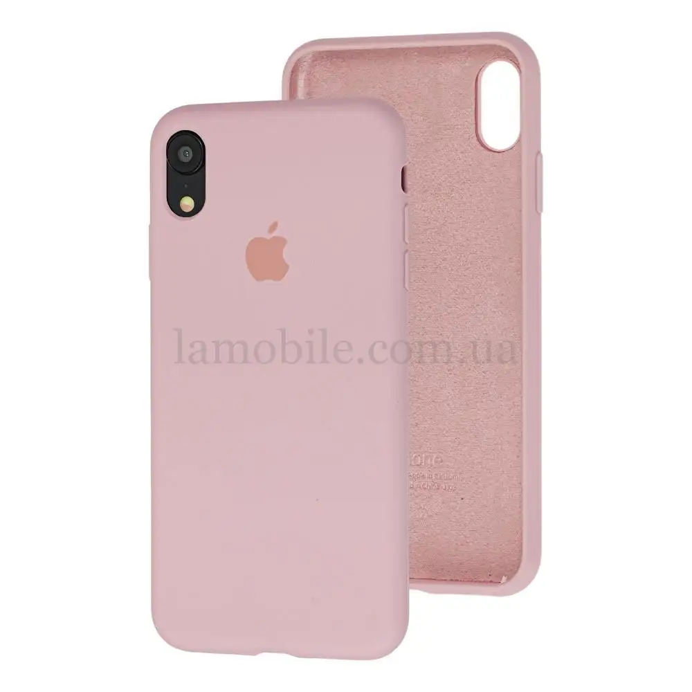 Чохол для iPhone Xr Silicone Full рожевий / pink sand
