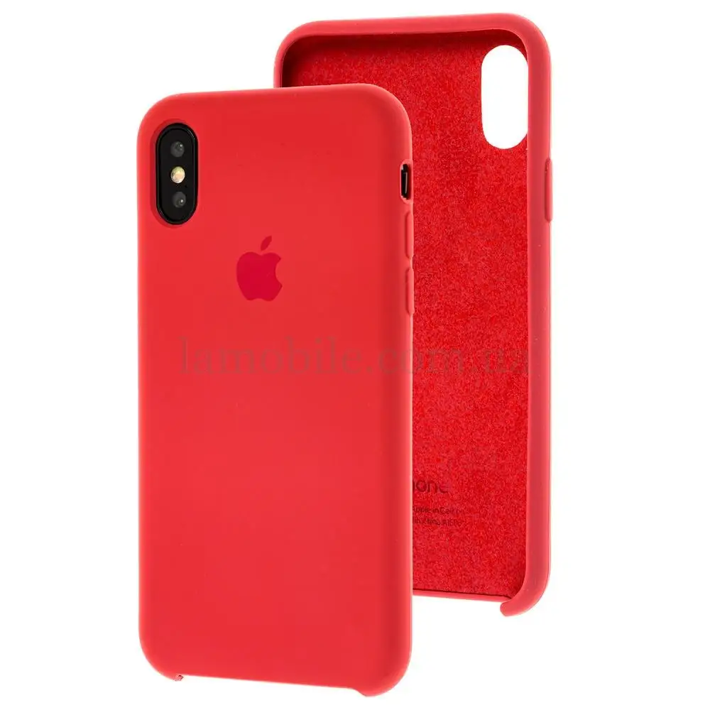 Чехол Silicone для iPhone X / Xs case camelia