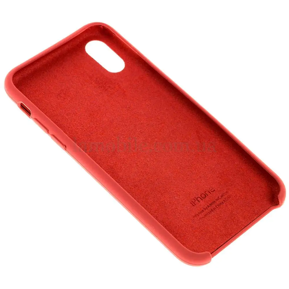 Чехол Silicone для iPhone X / Xs case camelia