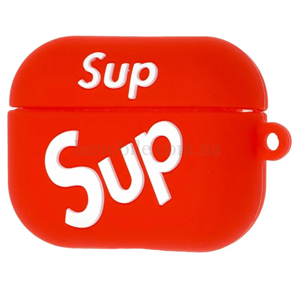Чохол для AirPods Pro Young Style "supreme" червоний