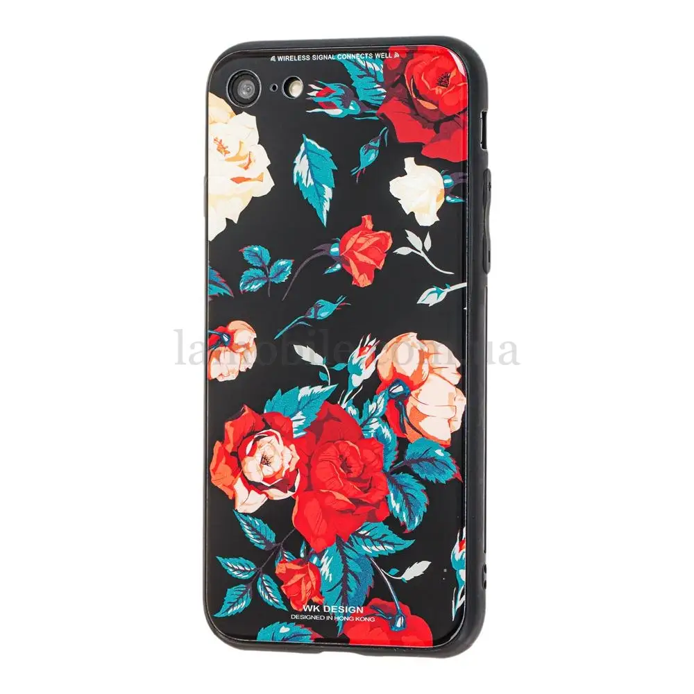 Чехол White Knight для iPhone 7 / 8 Glass розы
