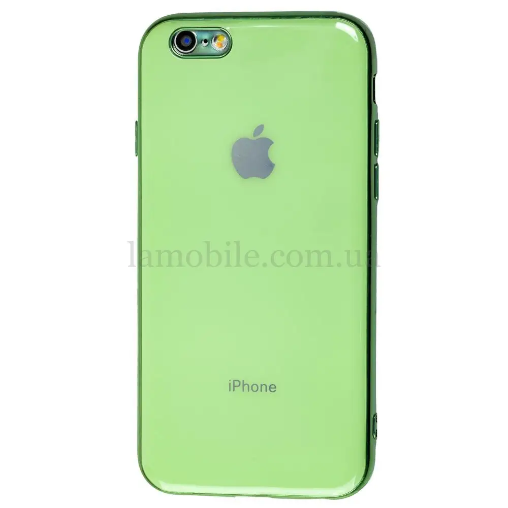 Чехол для iPhone 6 / 6s Silicone case (TPU) мятный