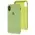 Чехол Silicone для iPhone X / Xs case салатовый