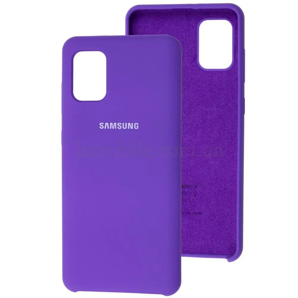 Чехол Silicone для Samsung Galaxy A31 (A315) Premium фиолетовый