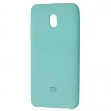 Чехол для Xiaomi Redmi 8A Silky Soft Touch "бирюзовый"