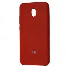 Чехол для Xiaomi Redmi 8A Silky Soft Touch "темно-красный" 