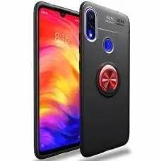 Чехол для Xiaomi Redmi 7 Deen под магнитный держатель черный / красный