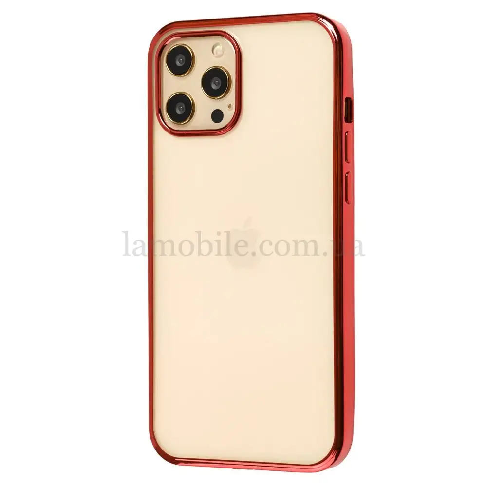 Чохол для iPhone 12 Pro Max Glossy edging червоний