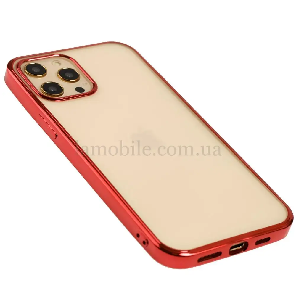 Чохол для iPhone 12 Pro Max Glossy edging червоний