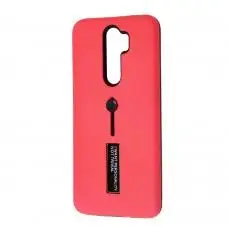 Чехол для Xiaomi Redmi Note 8 Pro Kickstand малиновый