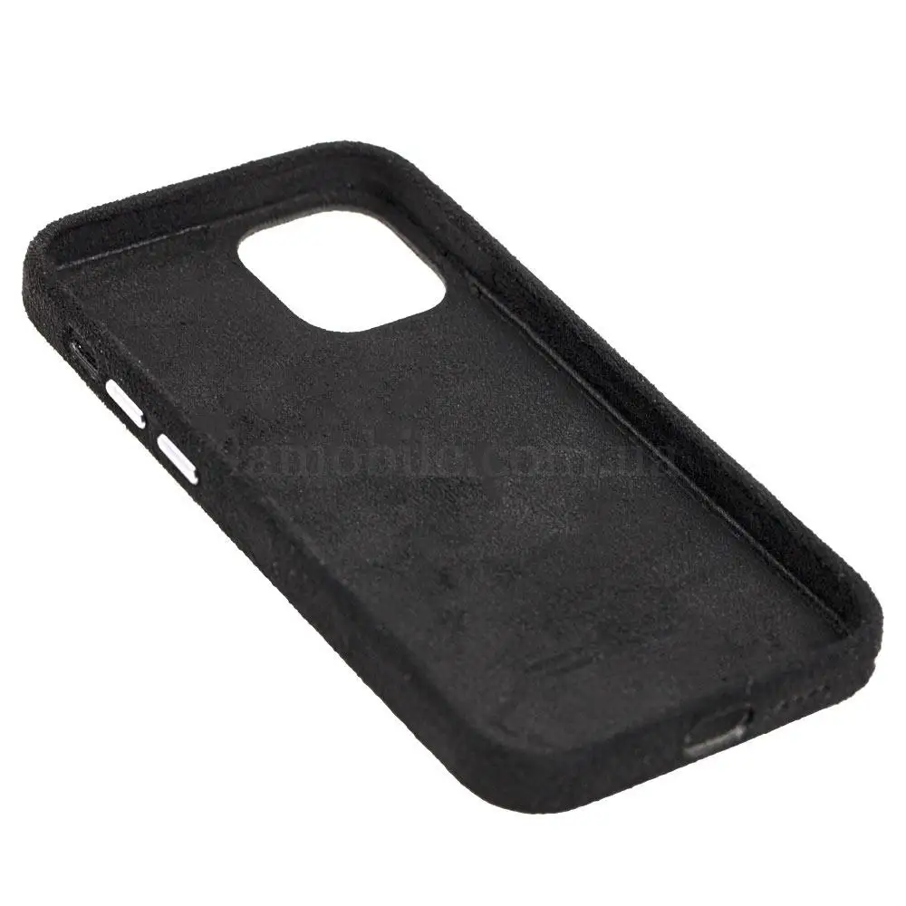 Чохол для iPhone 12 mini Alcantara 360 чорний