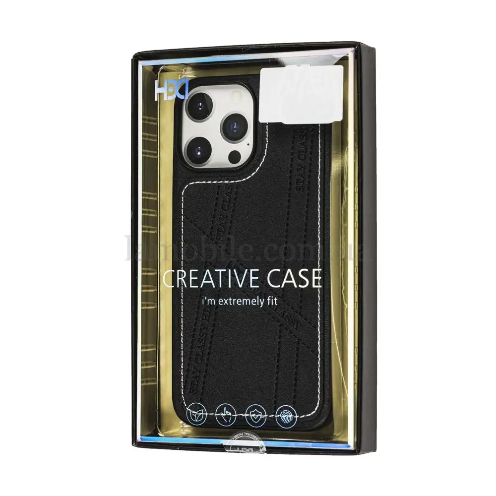Чохол для iPhone 12 HDD Nappa чорний