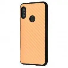 Чехол для Xiaomi Redmi 6 Pro / Mi A2 Lite hard carbon золотистый