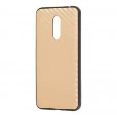 Чехол для Xiaomi Redmi 5 Plus hard carbon золотистый