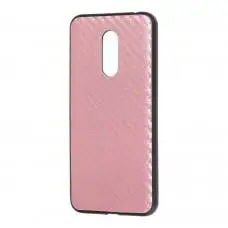Чехол для Xiaomi Redmi 5 Plus hard carbon розовый
