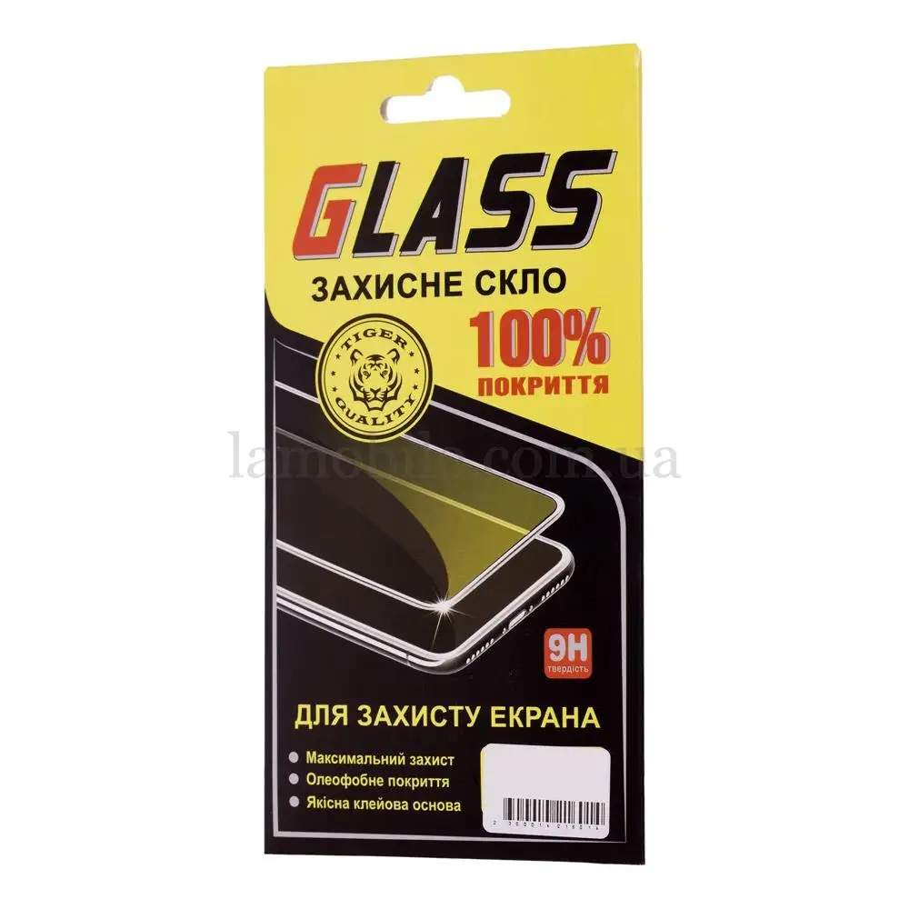 Захисне скло Huawei Y7 2019 Full Glue Люкс чорне