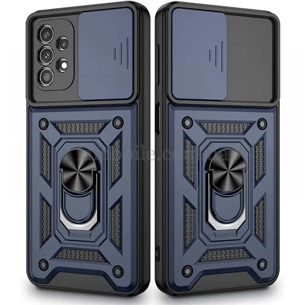 Чохол для Samsung Galaxy A32 (A325) Serge Ring Armor ударостійкий синій