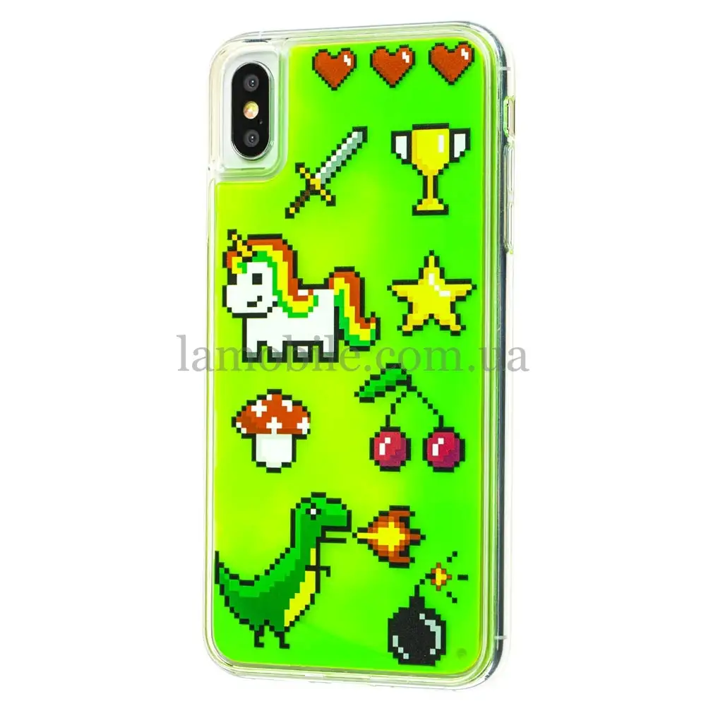Чехол для iPhone Xs Max "Neon песок" игры