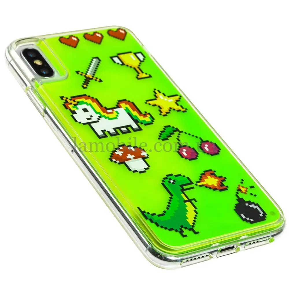 Чехол для iPhone Xs Max "Neon песок" игры