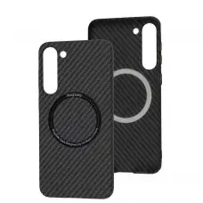 Чохол для Samsung Galaxy S23+ (S916) Wave Carbon MagSafe black