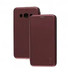 Чохол книжка Premium для Samsung Galaxy J5 2016 (J510) бордовий