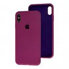 Чехол для iPhone X / Xs Slim Full maroon